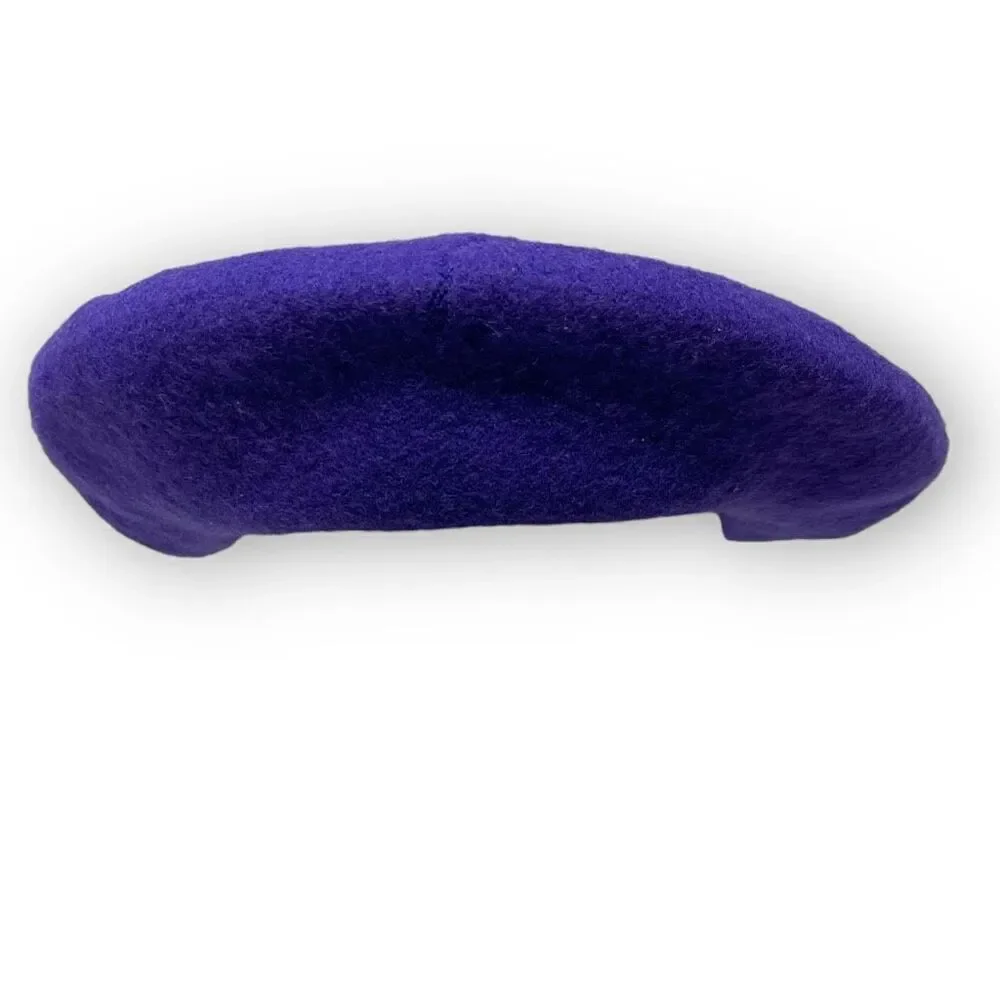 KB Beret Hat Purple Wool Felt Classic Beret Cap Cabbie Newsboy Women’s OSFM
